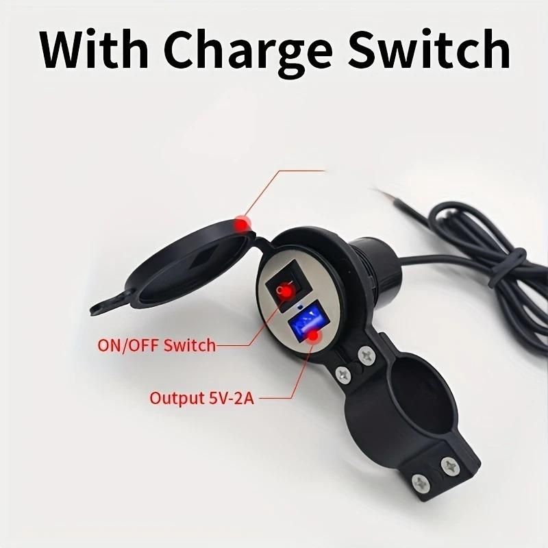Waterproof Bike Motorcycle USB Charger - Compact & Durable | Essygo