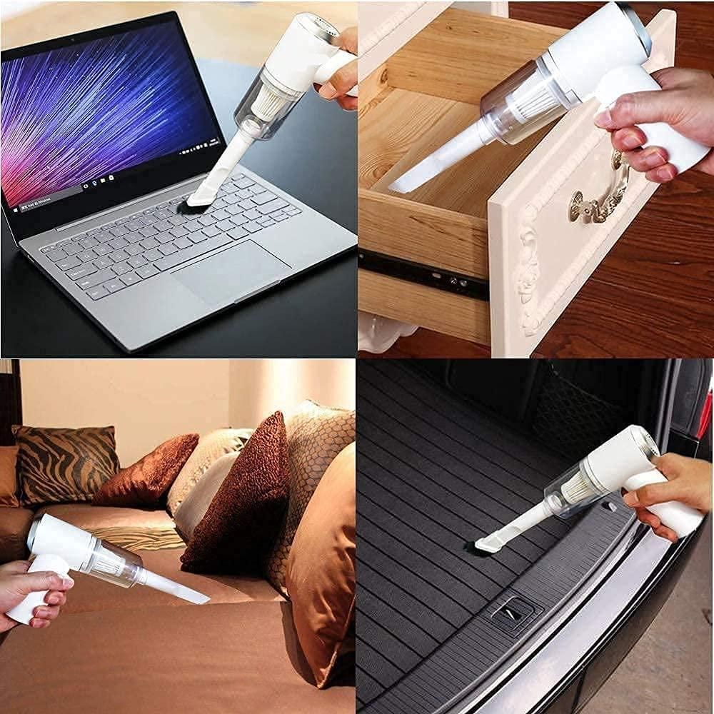 Portable Air Duster Wireless Vacuum Cleaner - Powerful 2-in-1 Cleaning Tool