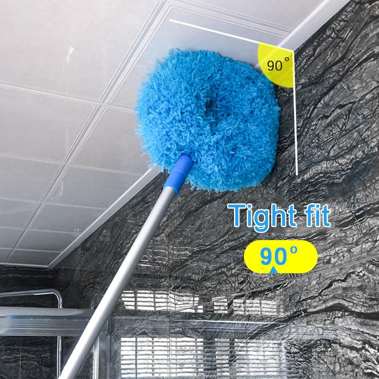 Washable Ceiling Fan Cleaner Duster - 140cm Extendable Cleaning Tool
