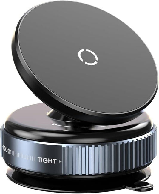Magnetic Suction Phone Holder - 360° Rotating Car & Desk Mount