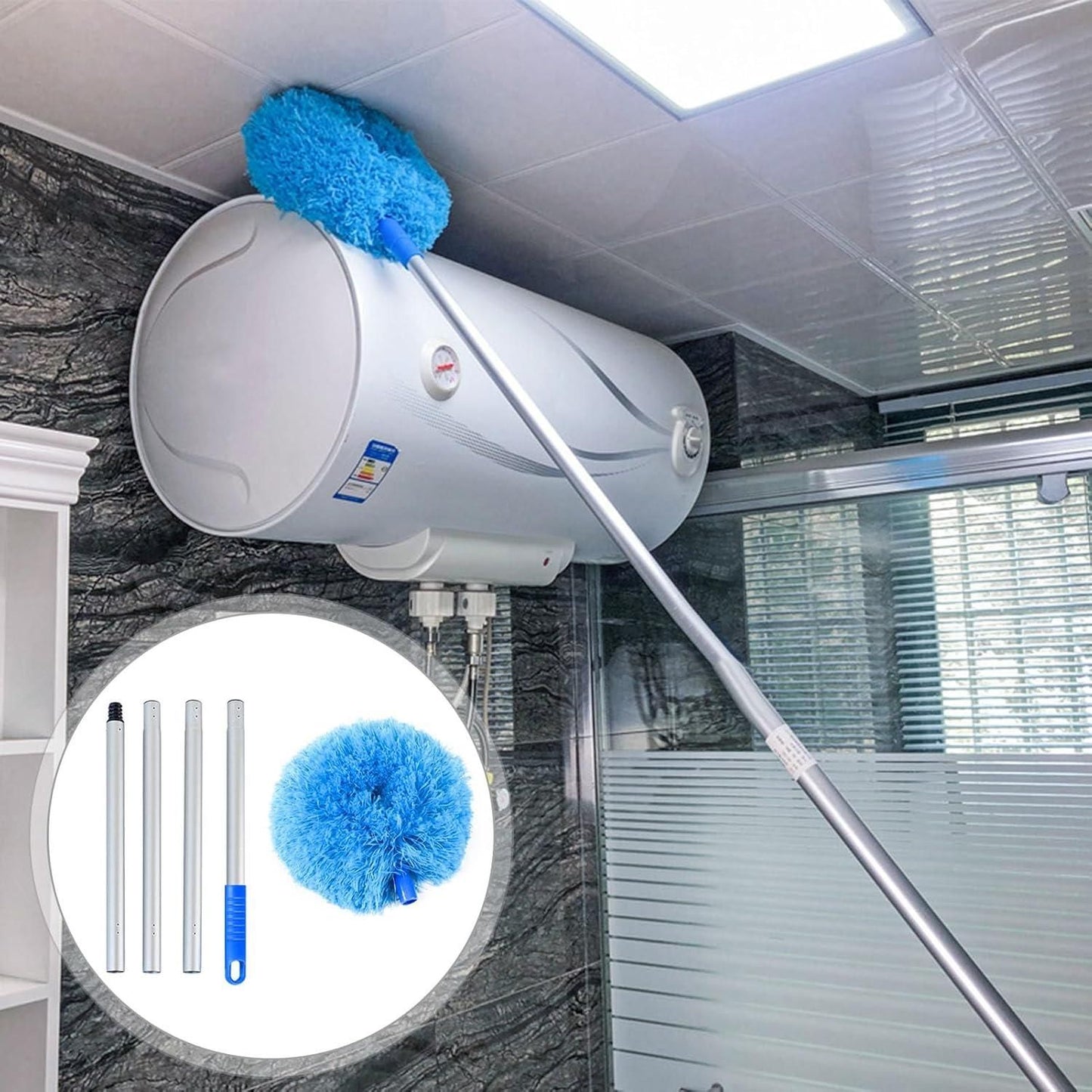 Washable Ceiling Fan Cleaner Duster - 140cm Extendable Cleaning Tool