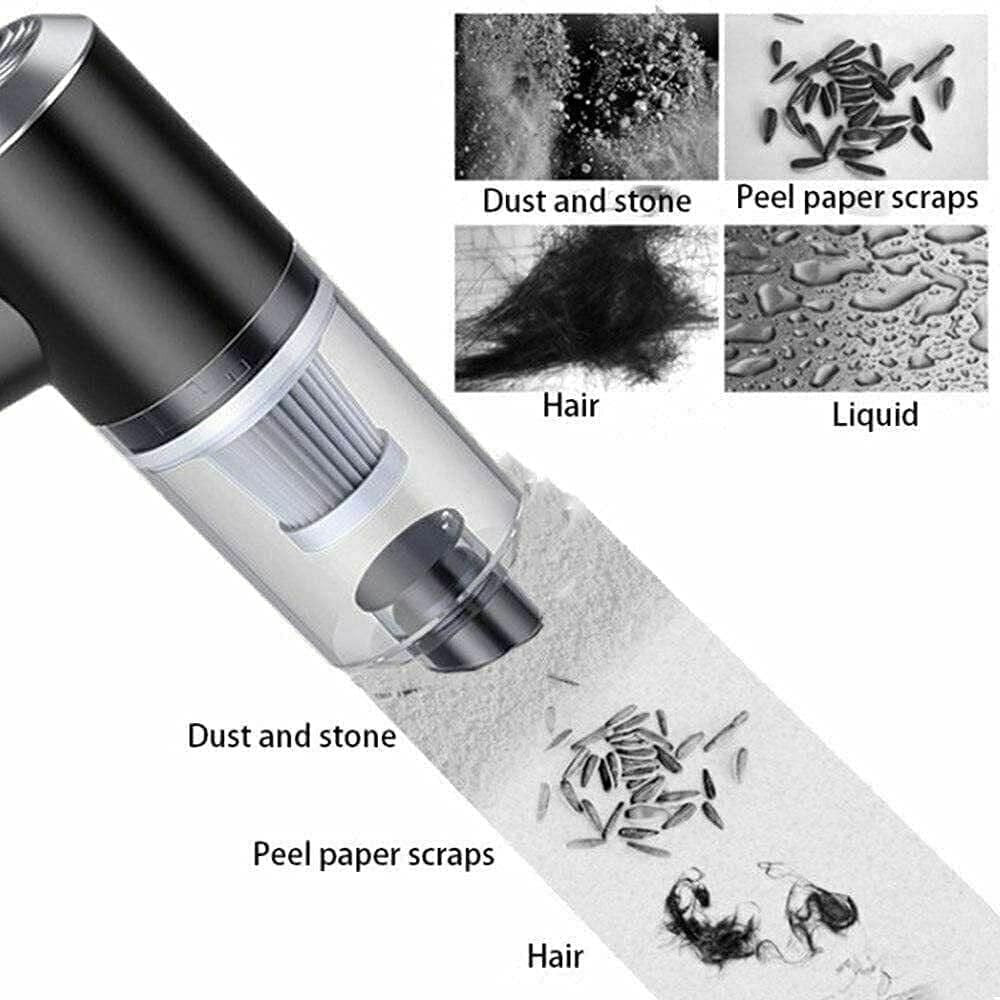 Portable Air Duster Wireless Vacuum Cleaner - Powerful 2-in-1 Cleaning Tool